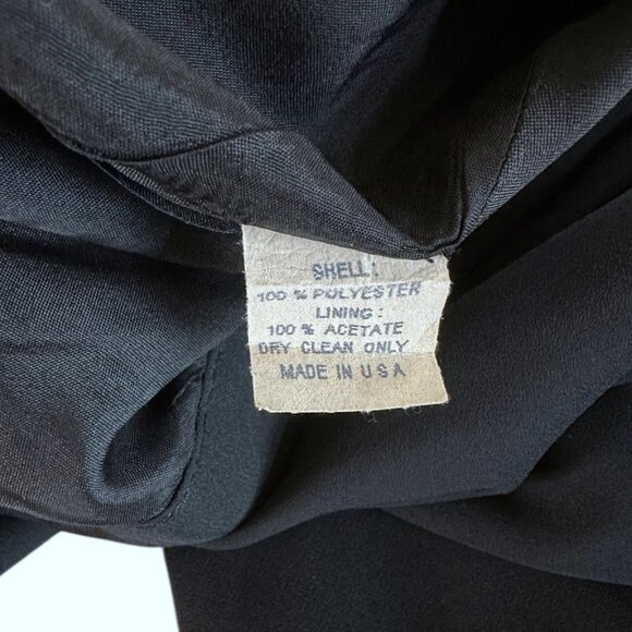 Adrianna Papell Evening Essentials Black Chiffon Long Formal Skirt Size 14 - Picture 5 of 5